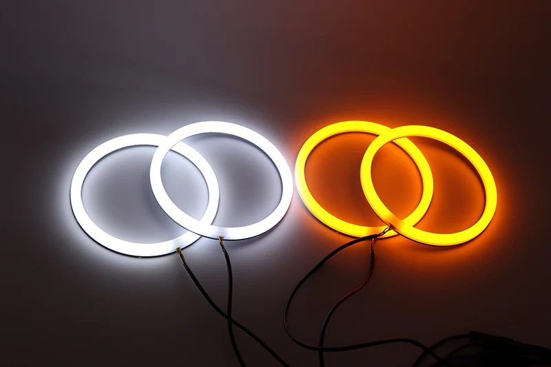  Kit Angel Eyes LED COTTON Semnalizare BMW E92, E93 - 2x100mm + 2x120mm 