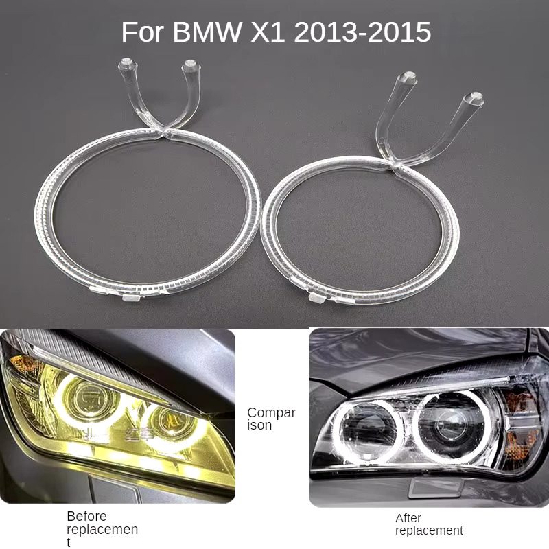 Set Fibra reparatie Angel Eyes DRL far stanga BMW X1 E84 facelift 2012-2015 - LG-E84-1315 Left