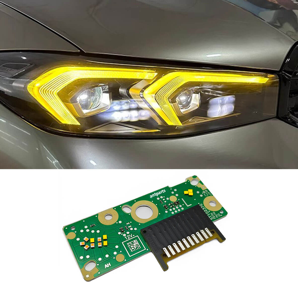 Set 2 module galbene CSL Style Angel Eyes DRL BMW Seria 3 G20 LCI Facelift - 63115A57073 / 63115A57074